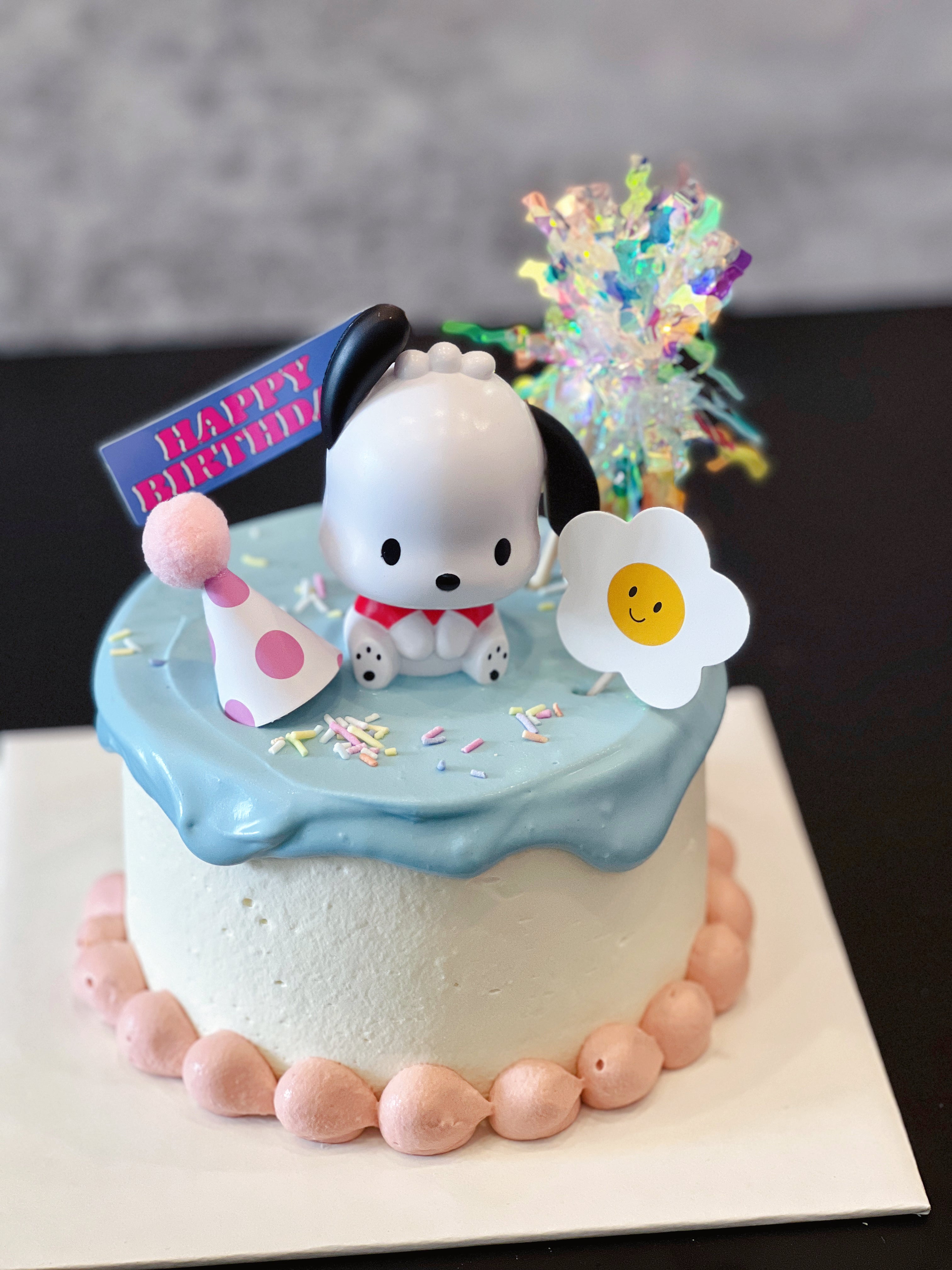 Pochacco Blue Cake