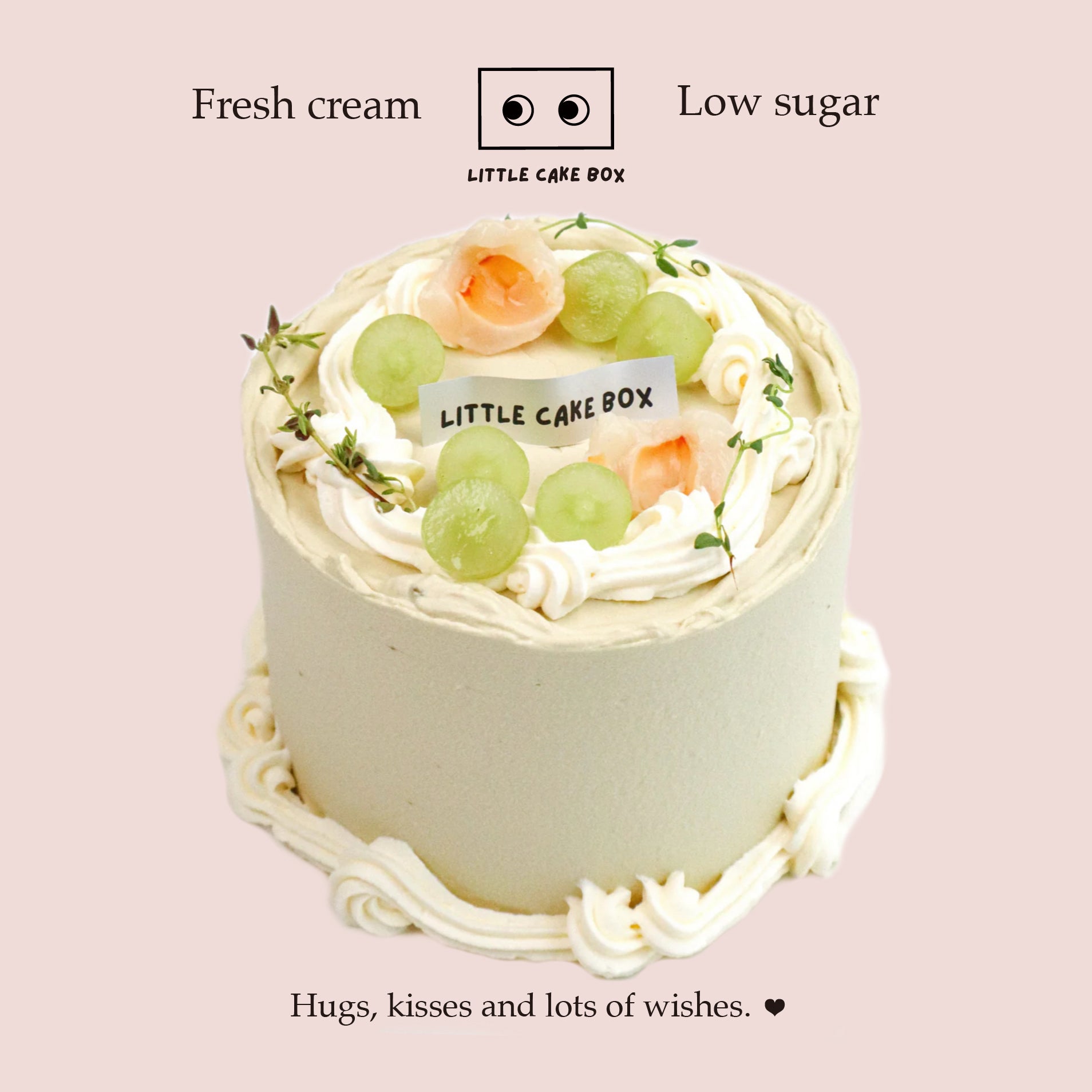 Jasmine Lychee Grape Cake