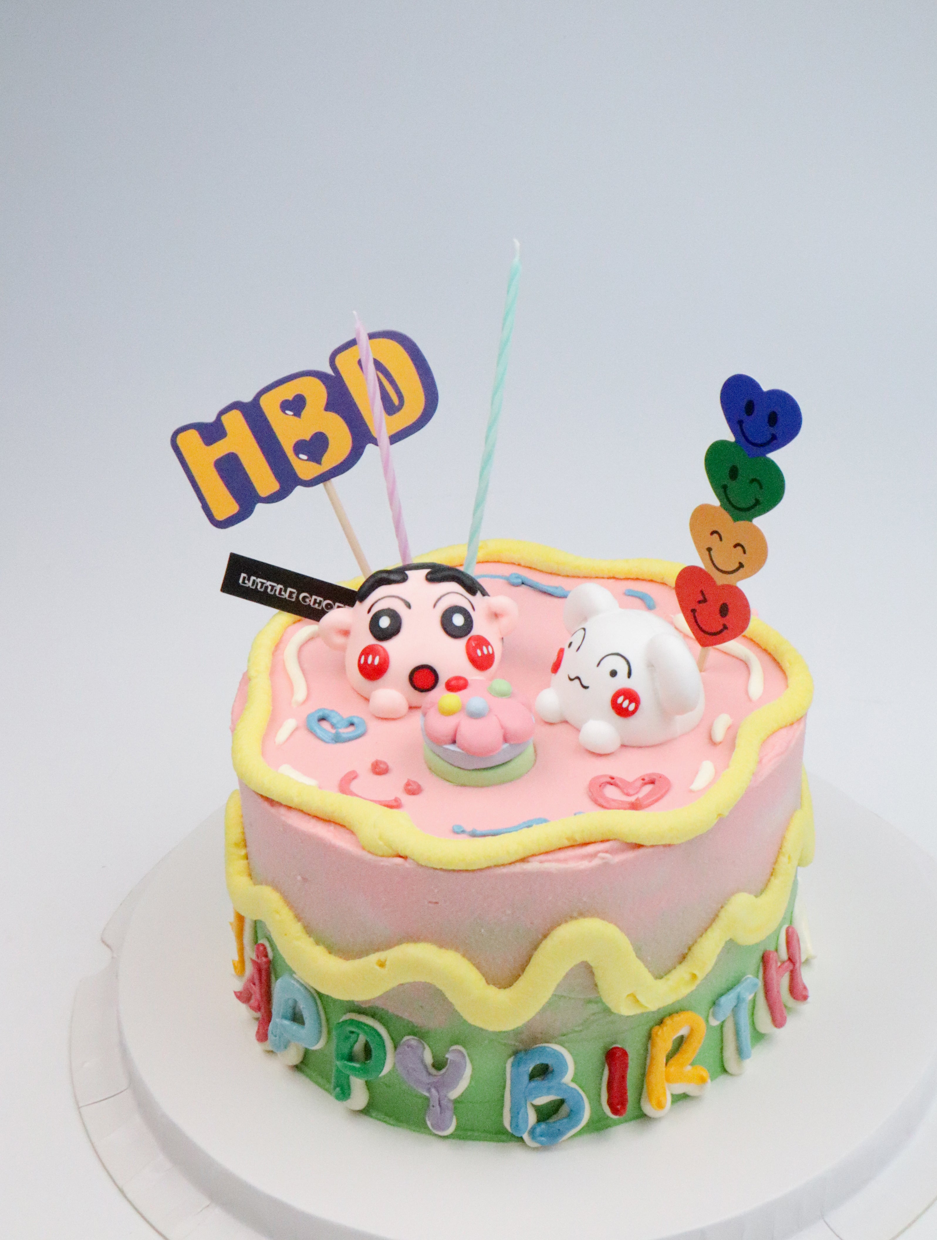 Colourful Crayon Shin-chan Cake
