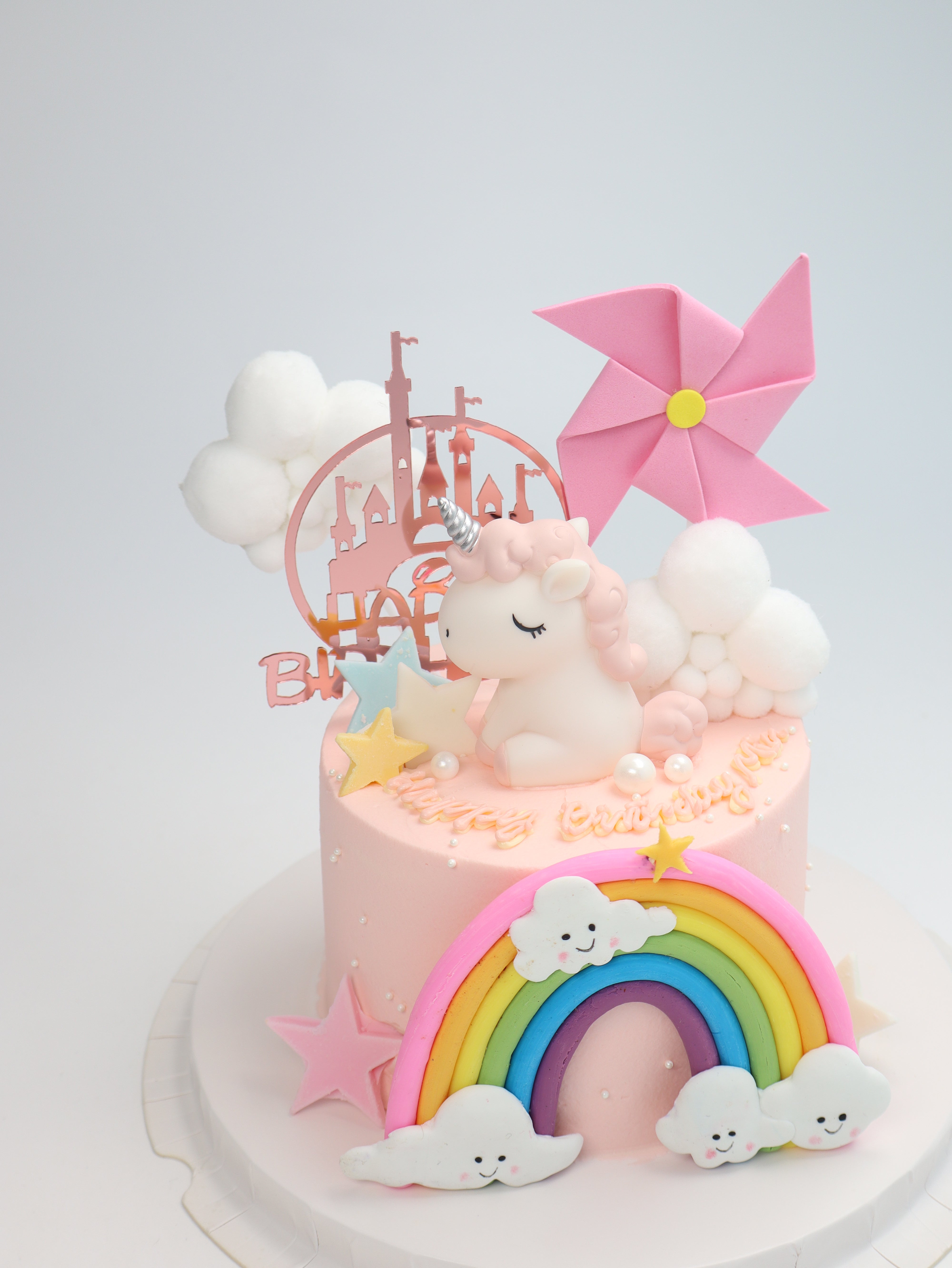 Rainbow Unicorn Cake