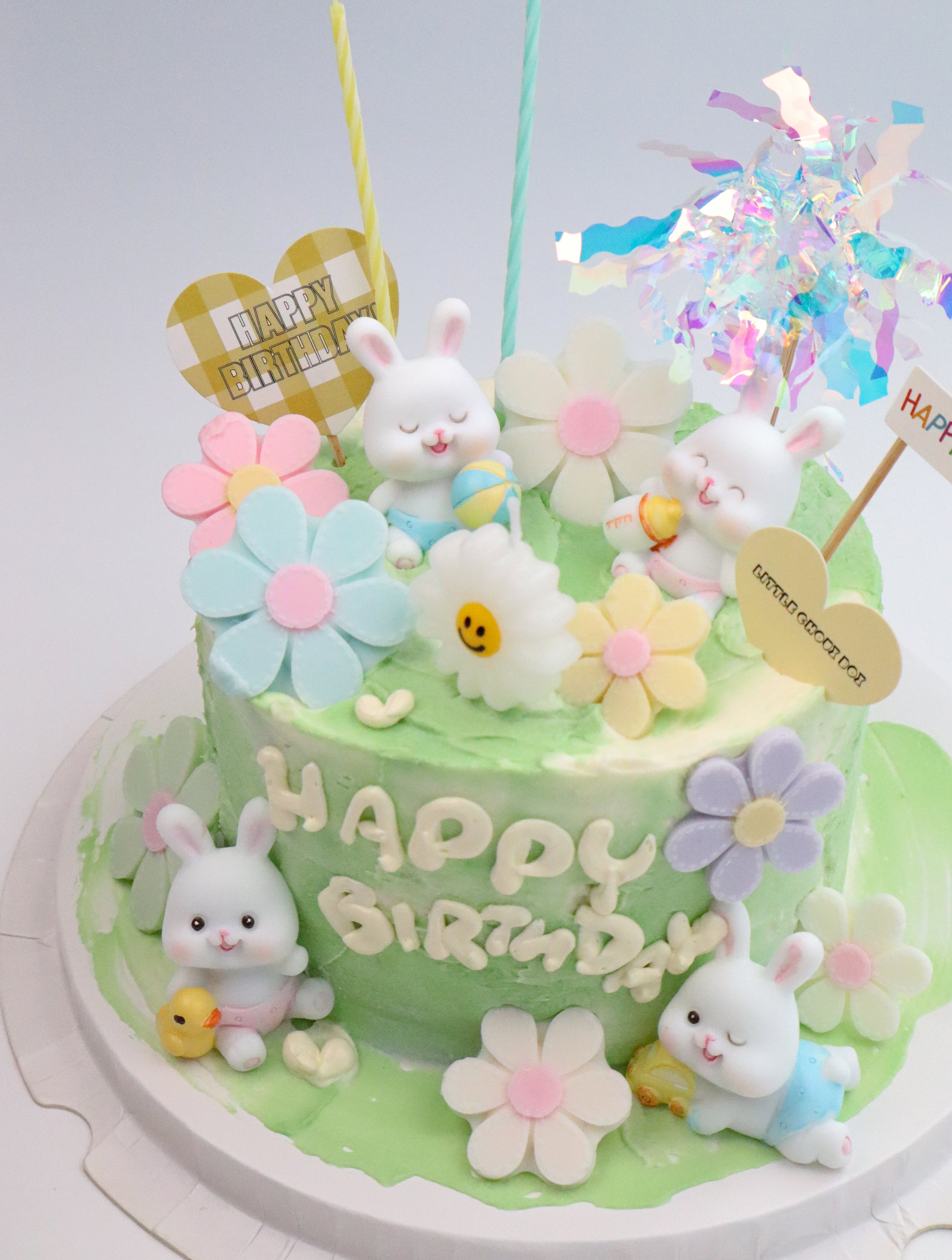 Colourful Bunnies Cake