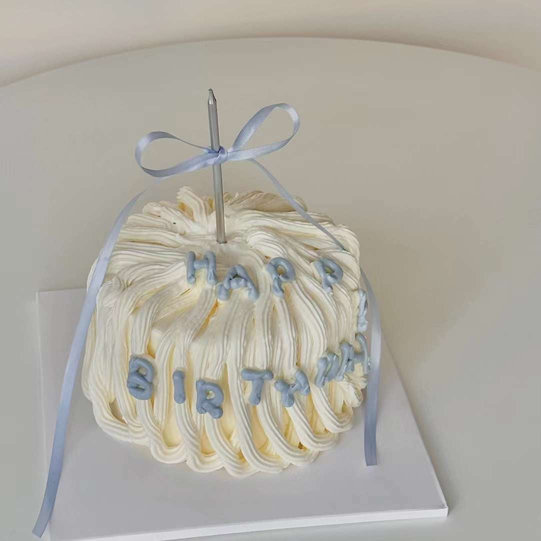 Blue Abstract Cake