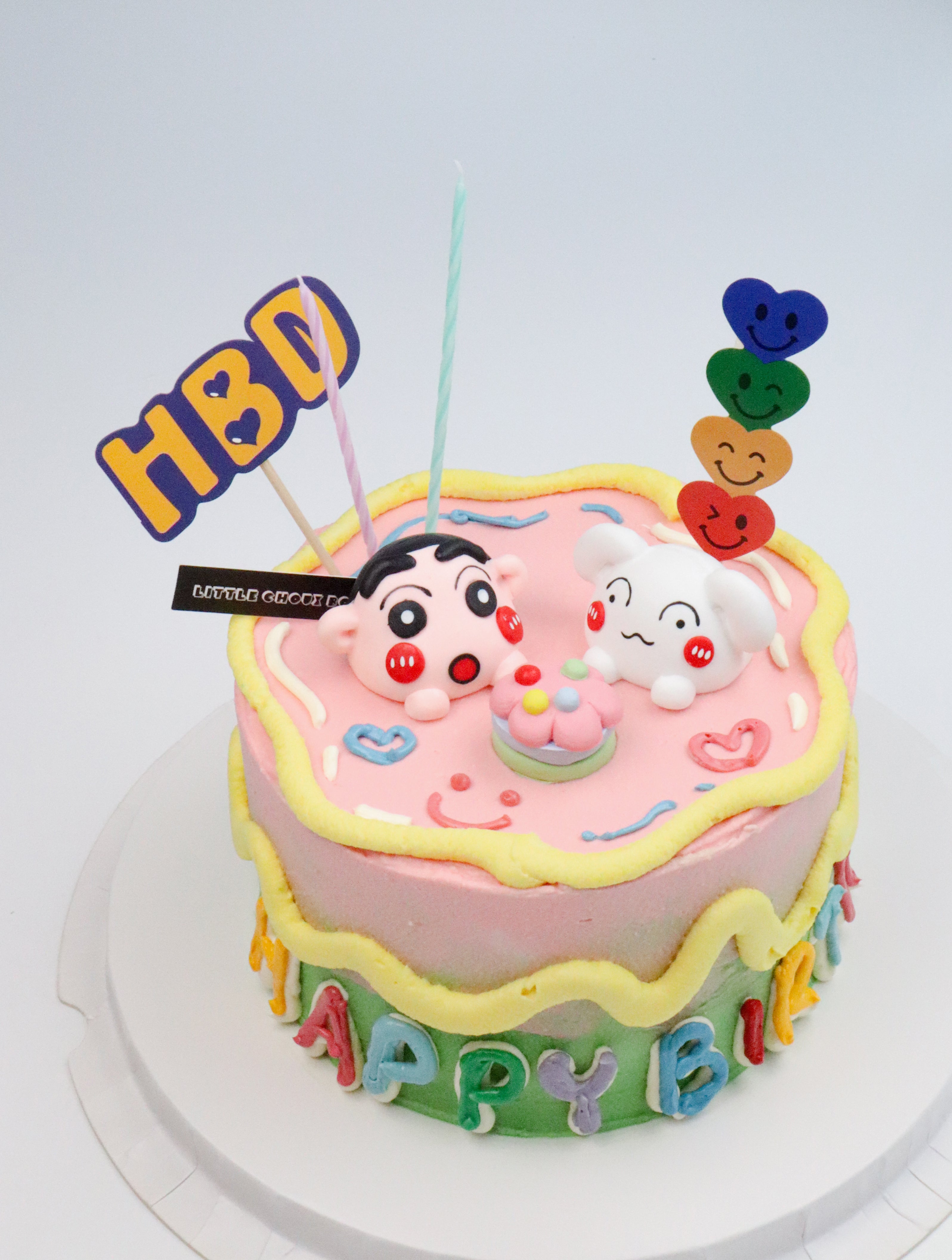 Colourful Crayon Shin-chan Cake