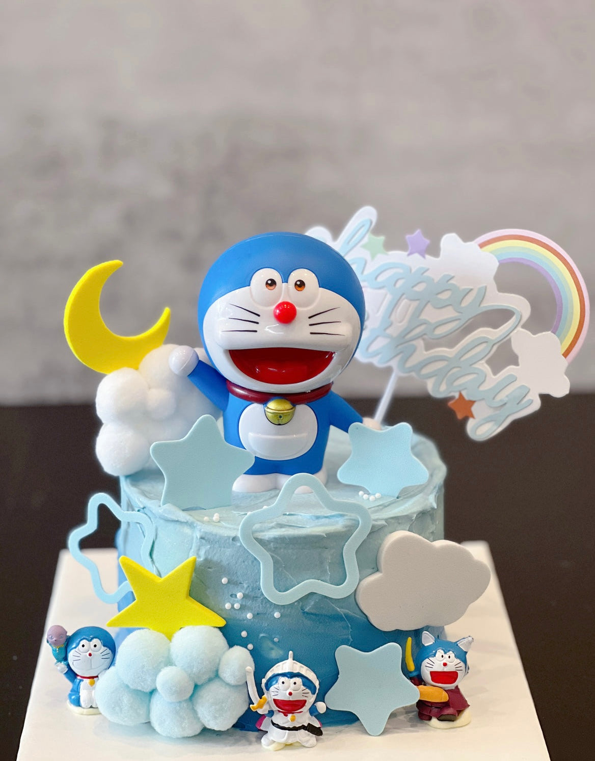 Doraemon Cake Blue
