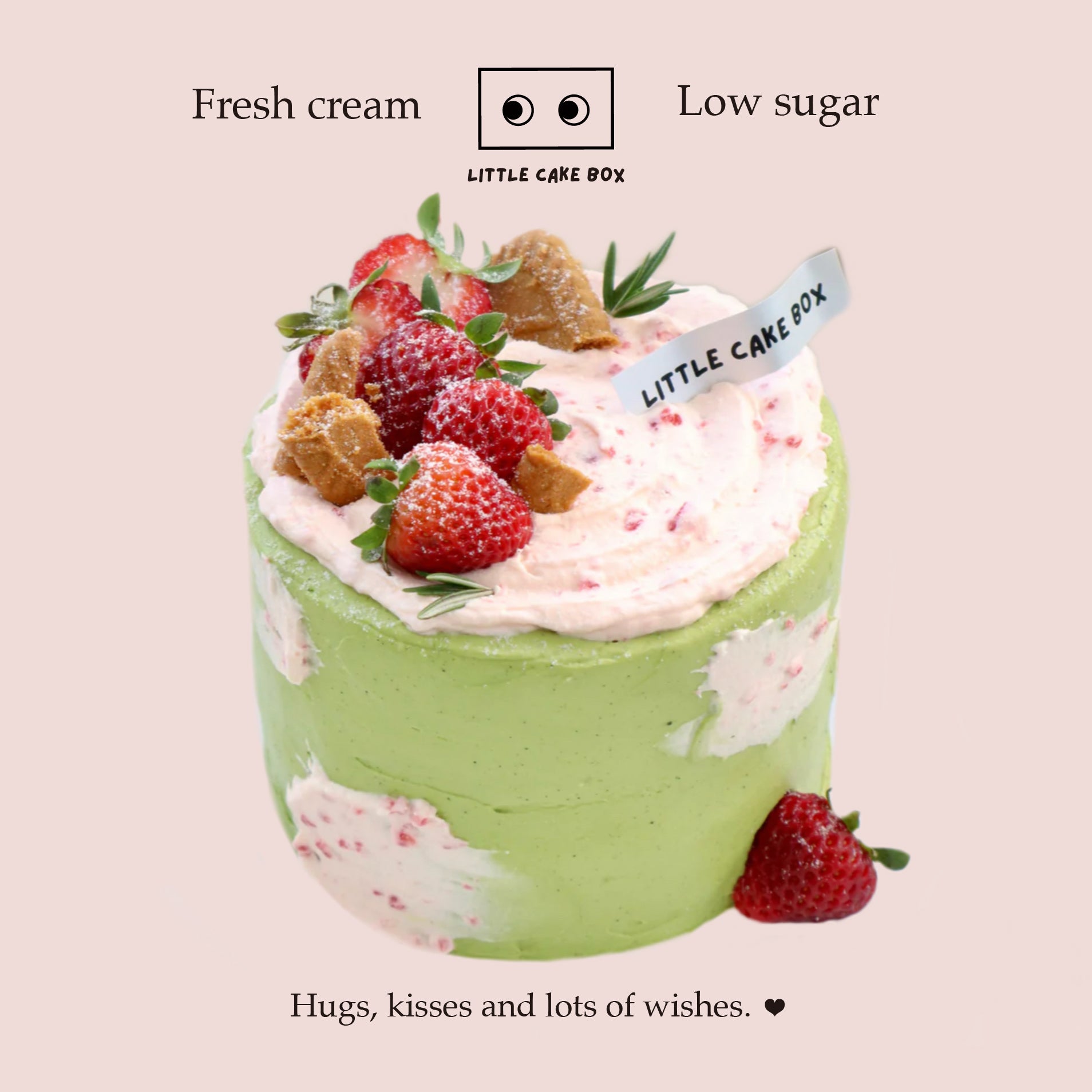 Matcha Strawberry Cake