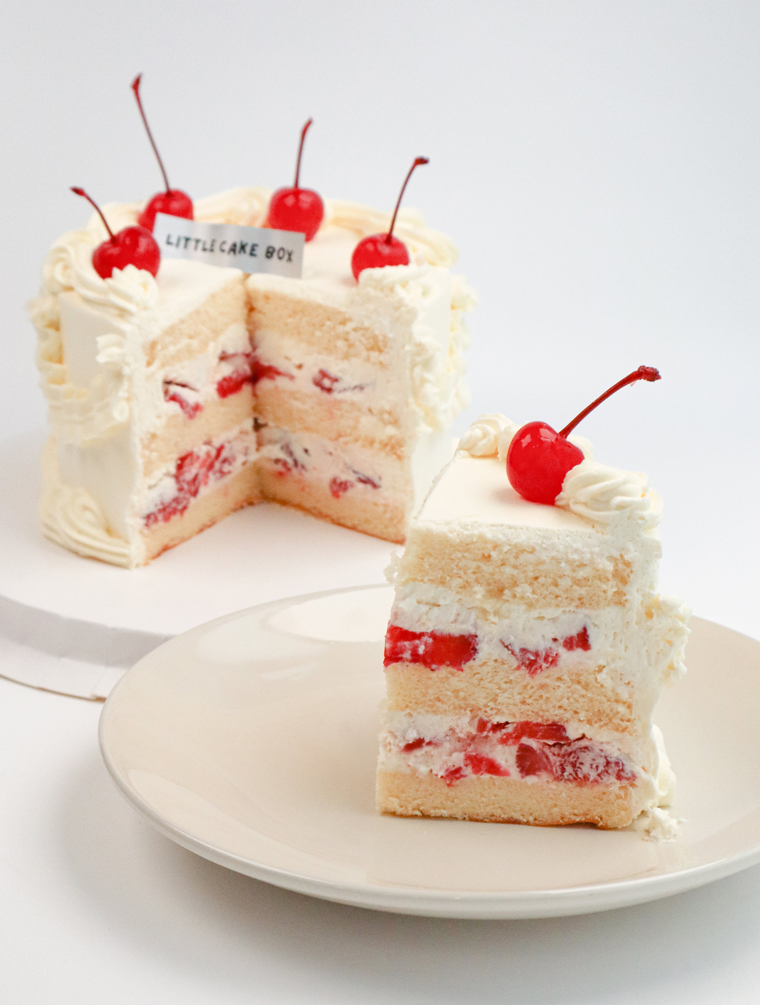 Vintage Strawberry Cake