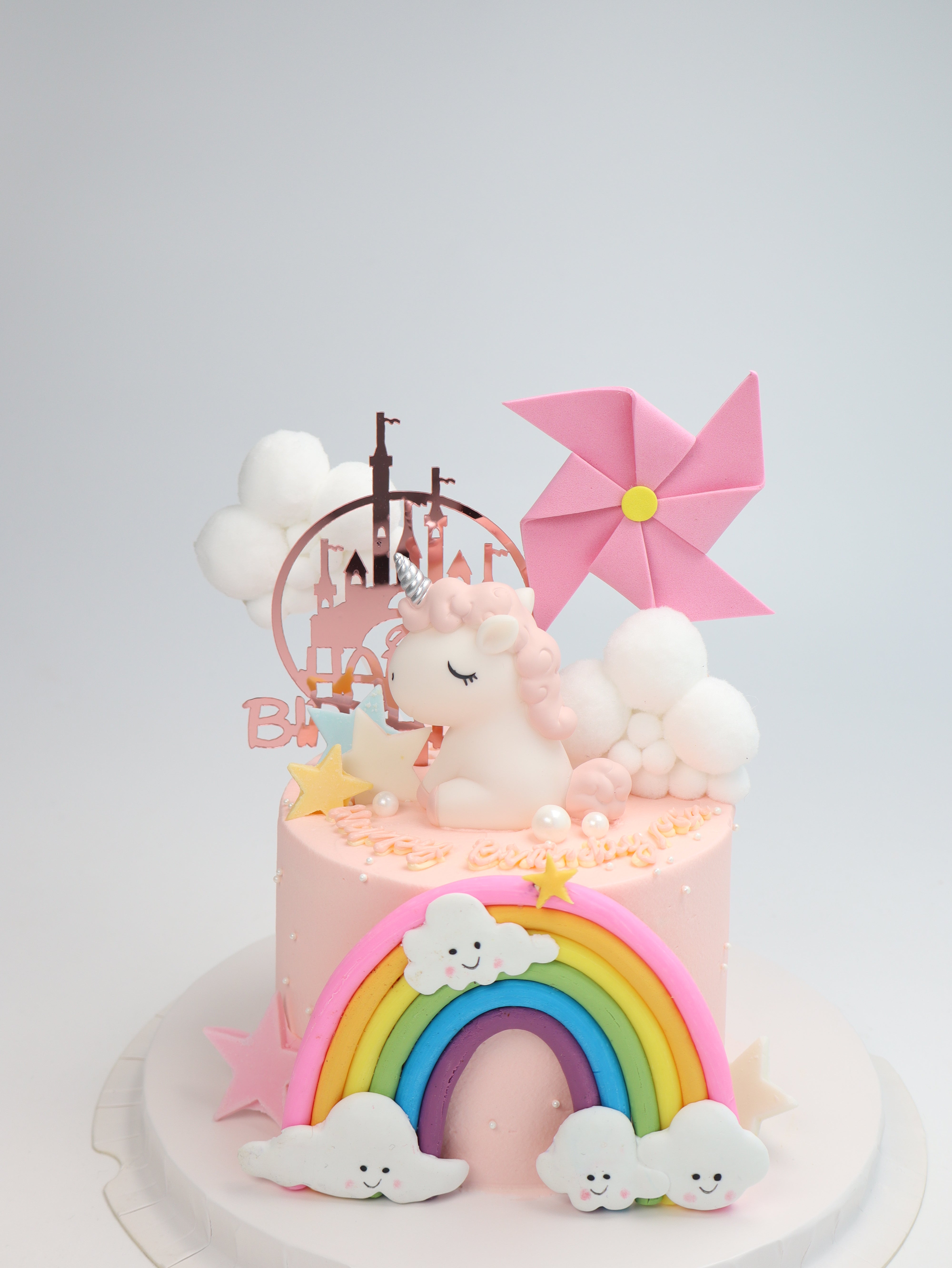 Rainbow Unicorn Cake