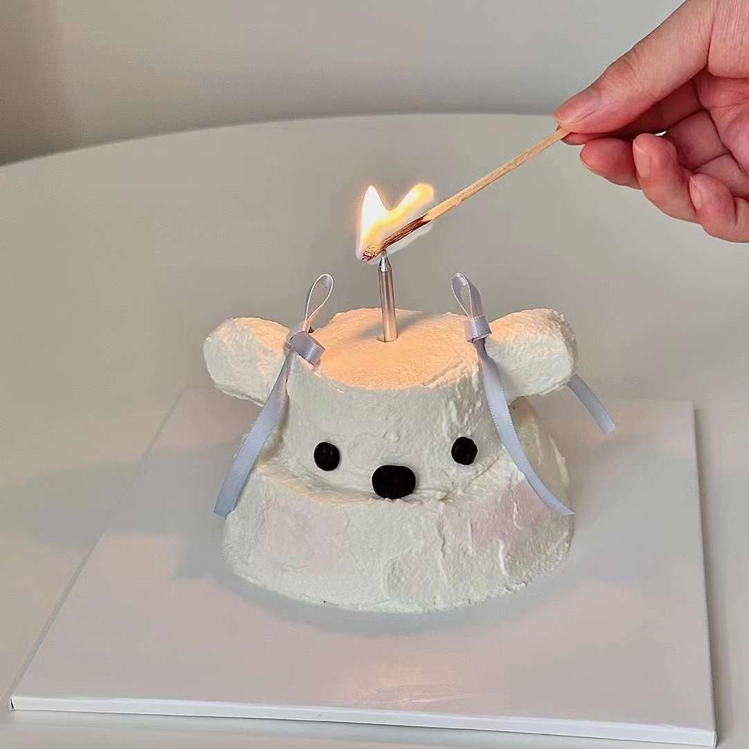 Puppy Bowtie Blue Cake