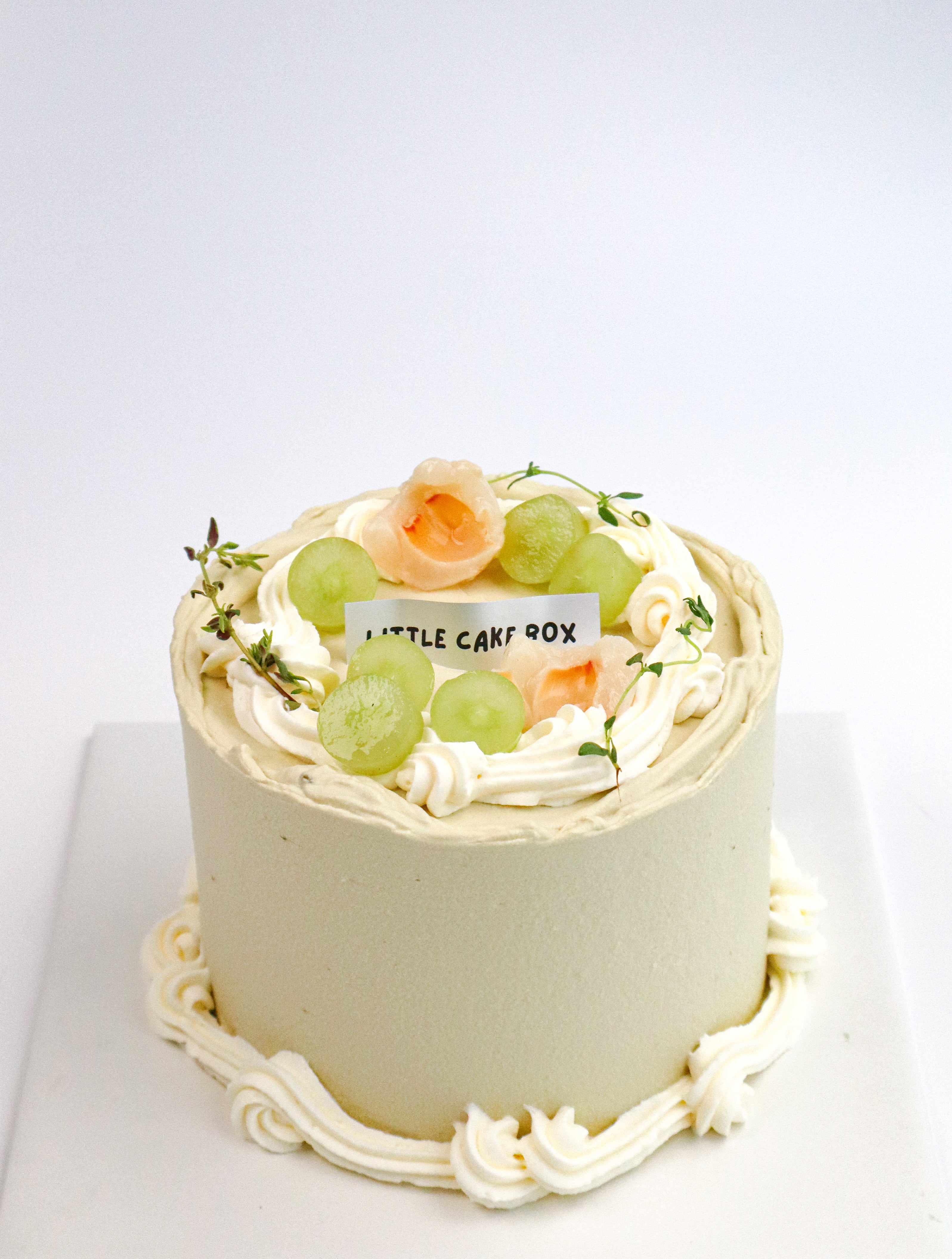 Jasmine Lychee Grape Cake