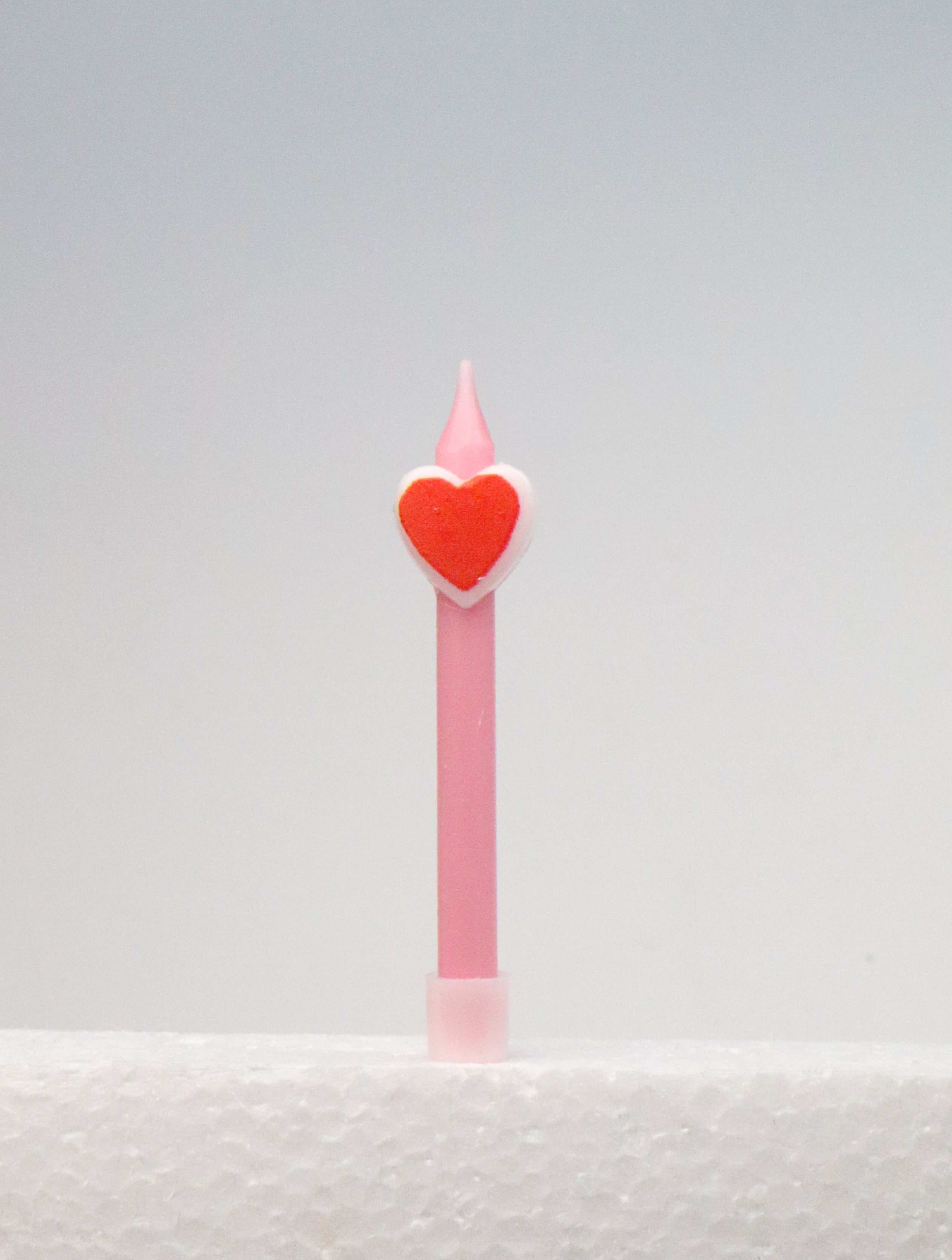 Baby Red Heart Candle/ 1 PC