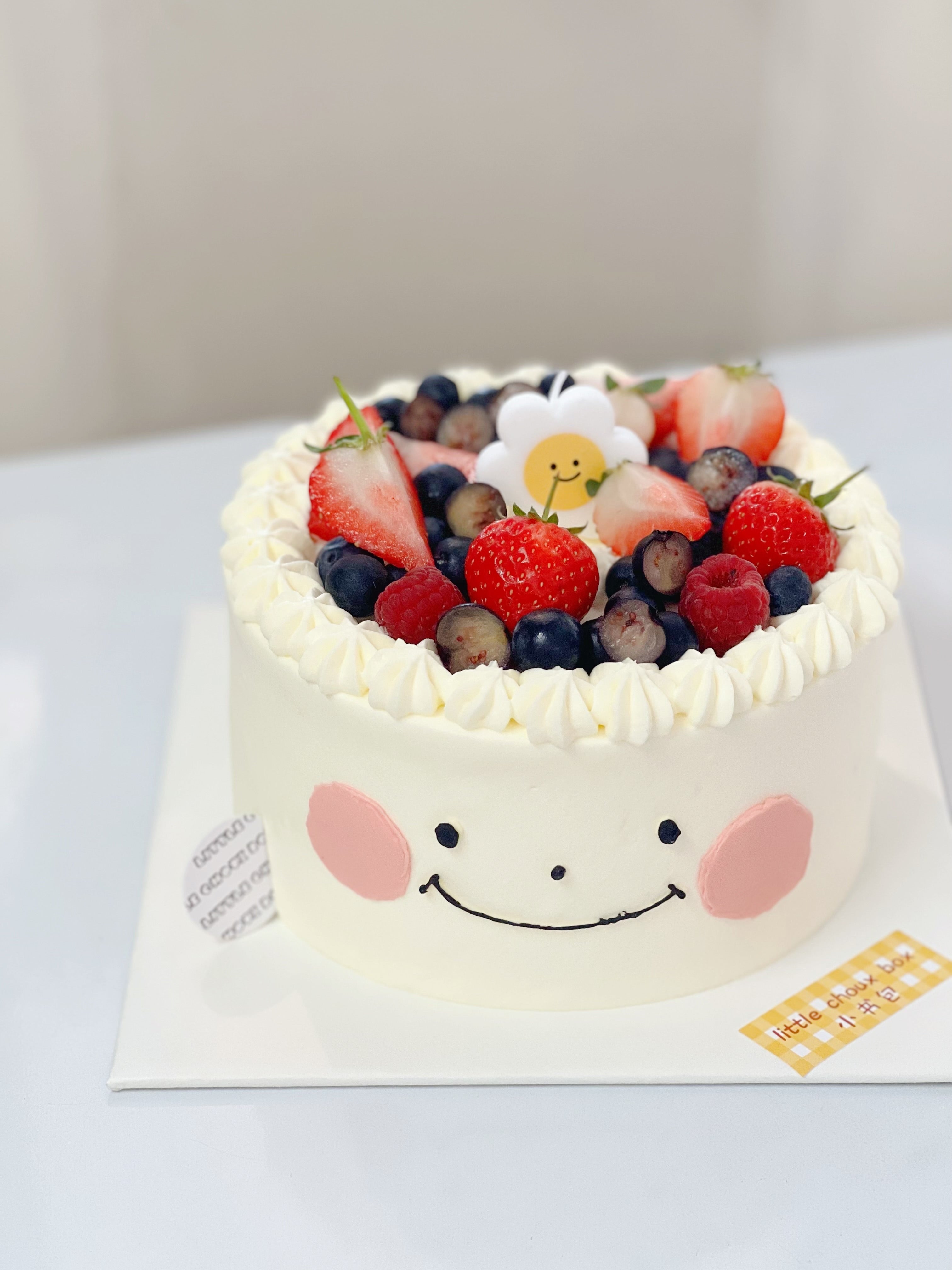Smiley Berries Cake