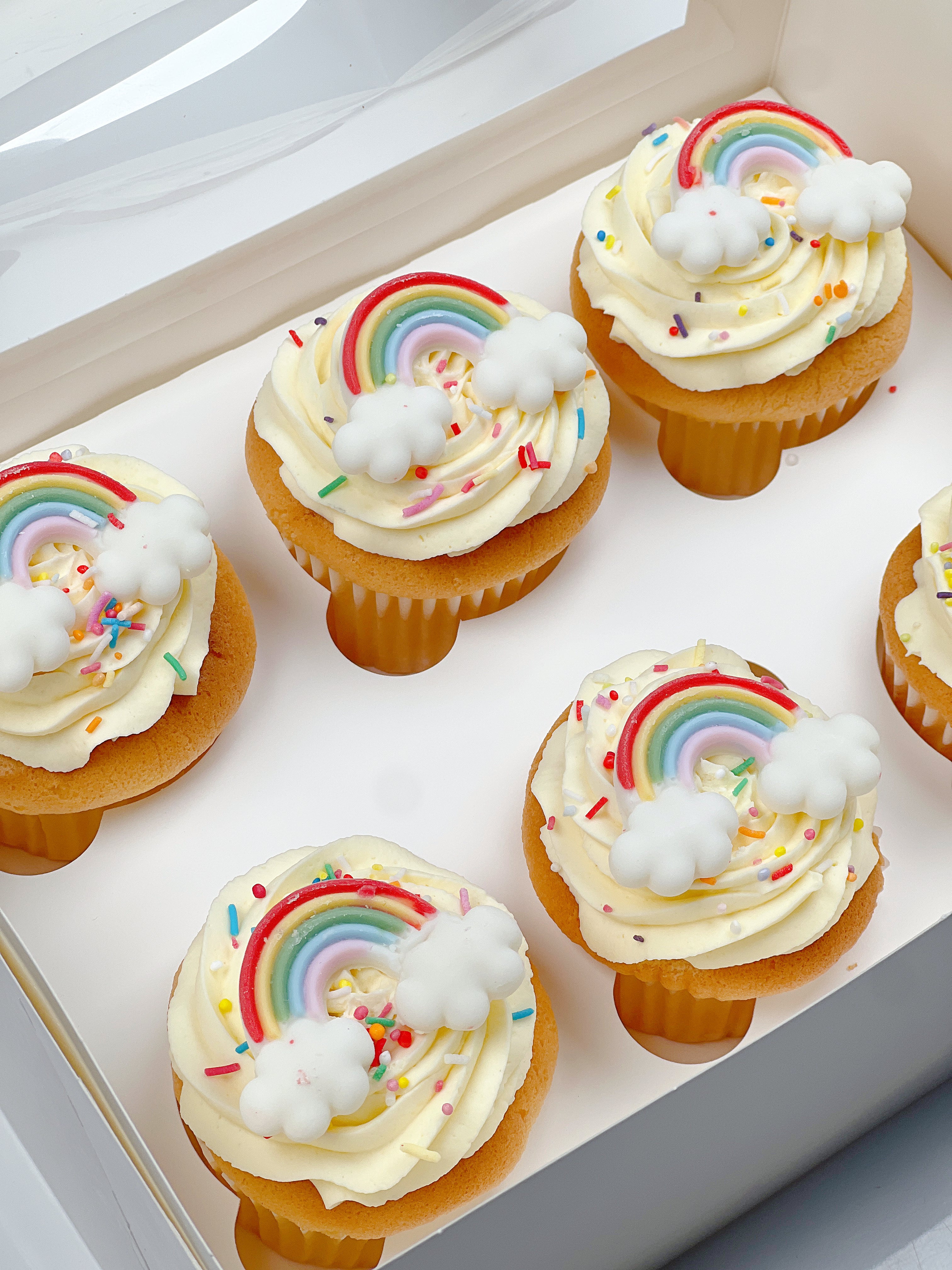 Rainbow Cupcakes