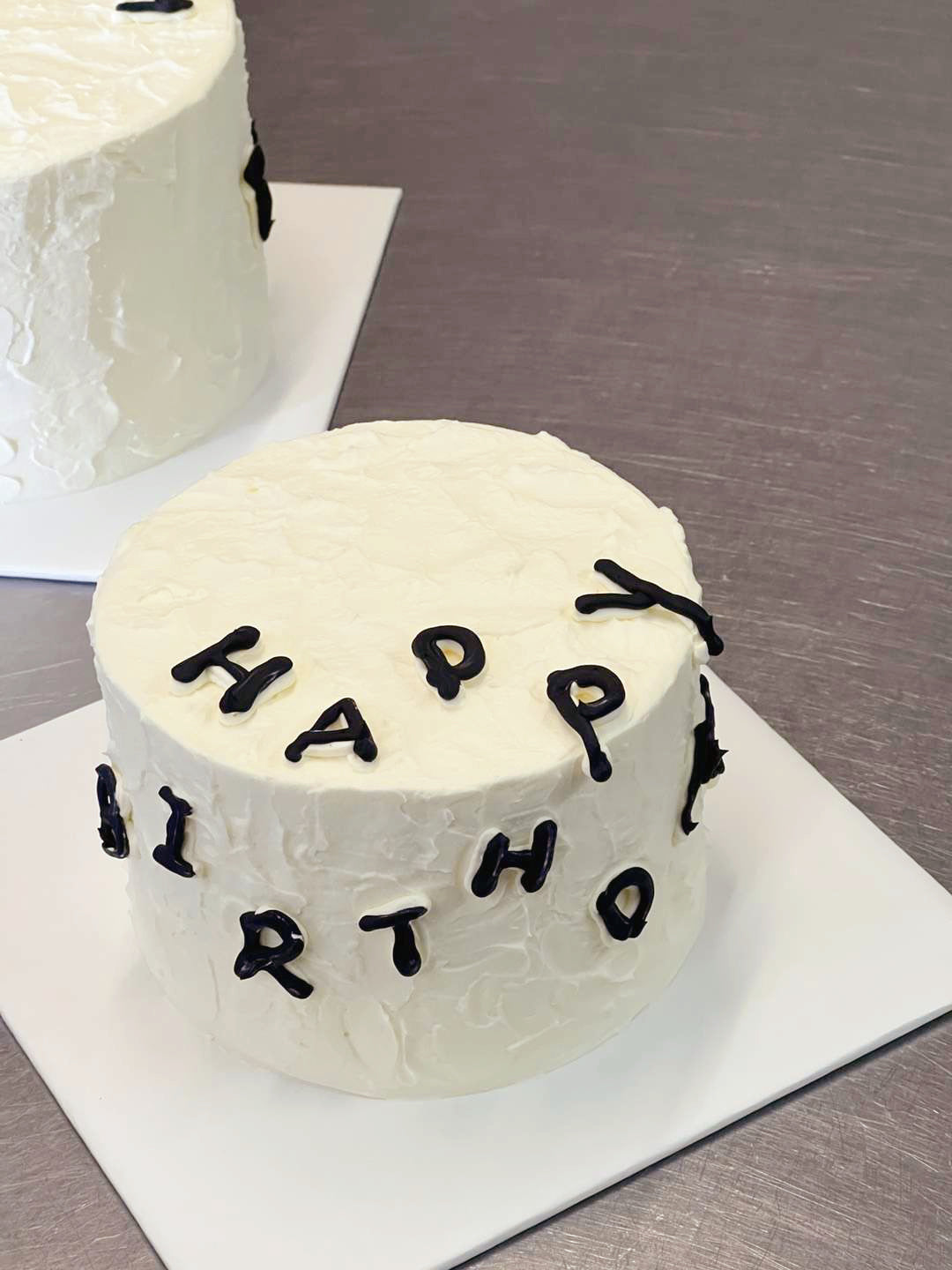HBD 2 U Minimalism Letter Cake