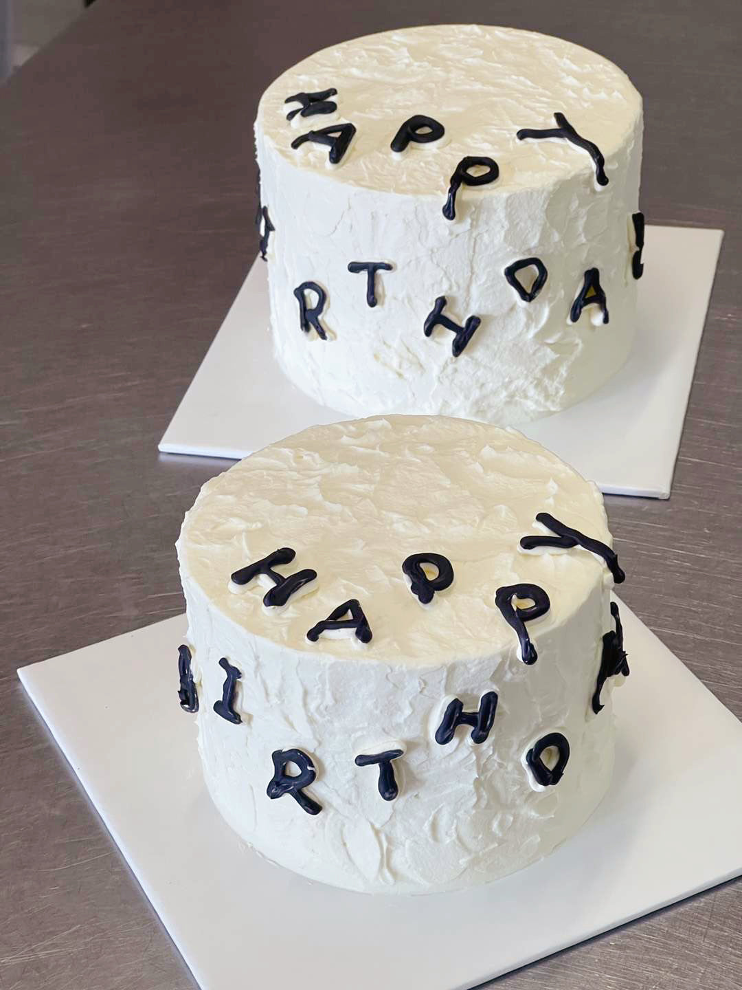 HBD 2 U Minimalism Letter Cake