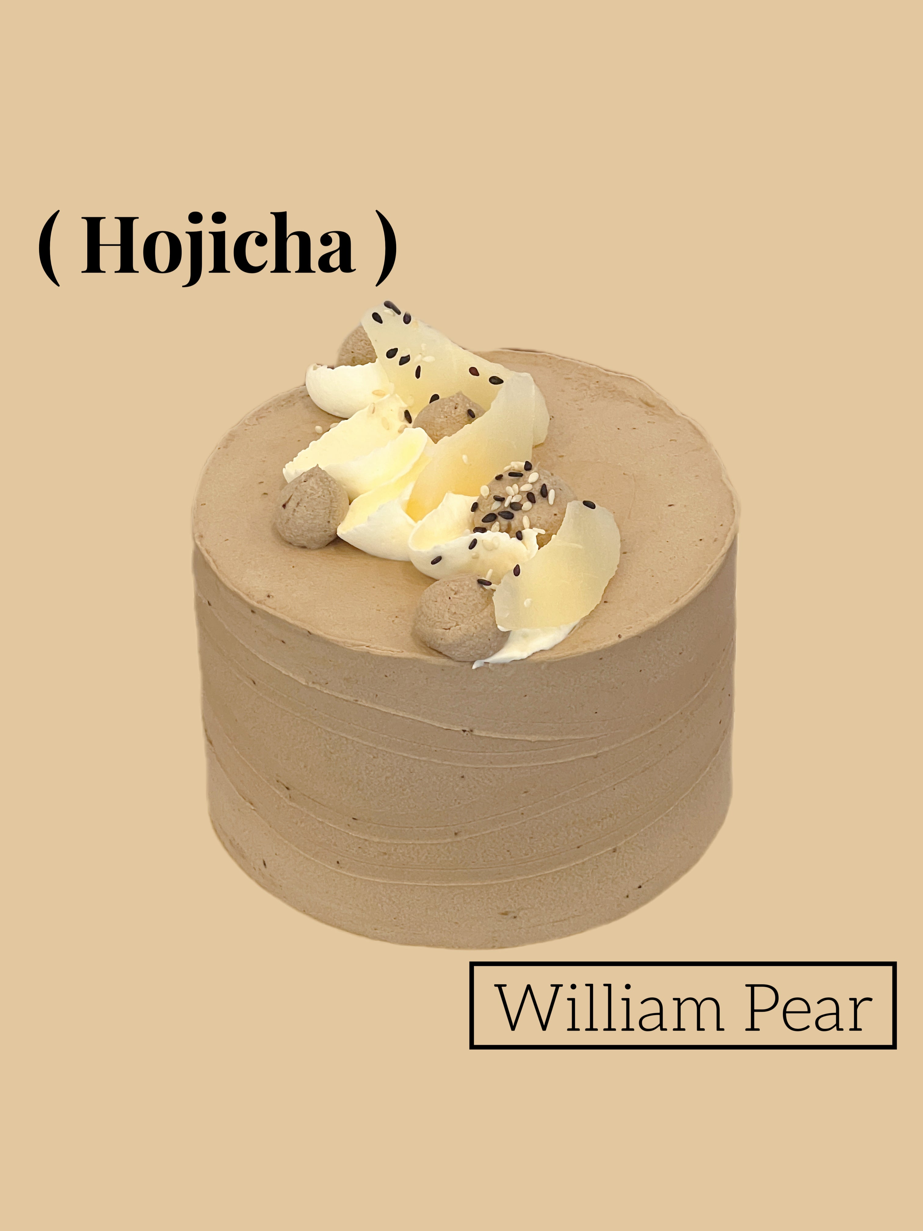 Hojicha Pear Cake