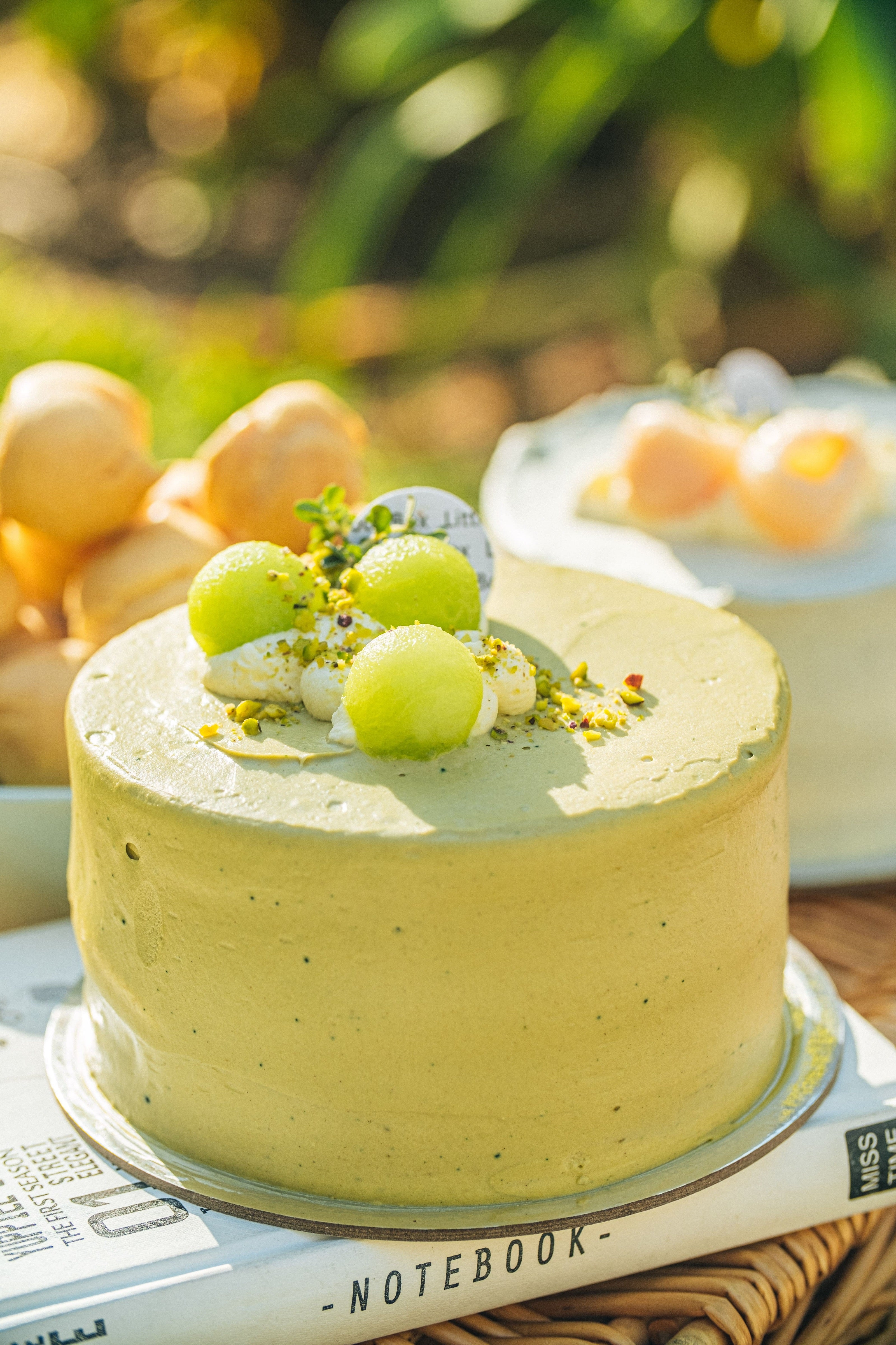 Pistachio Honeydew Cake