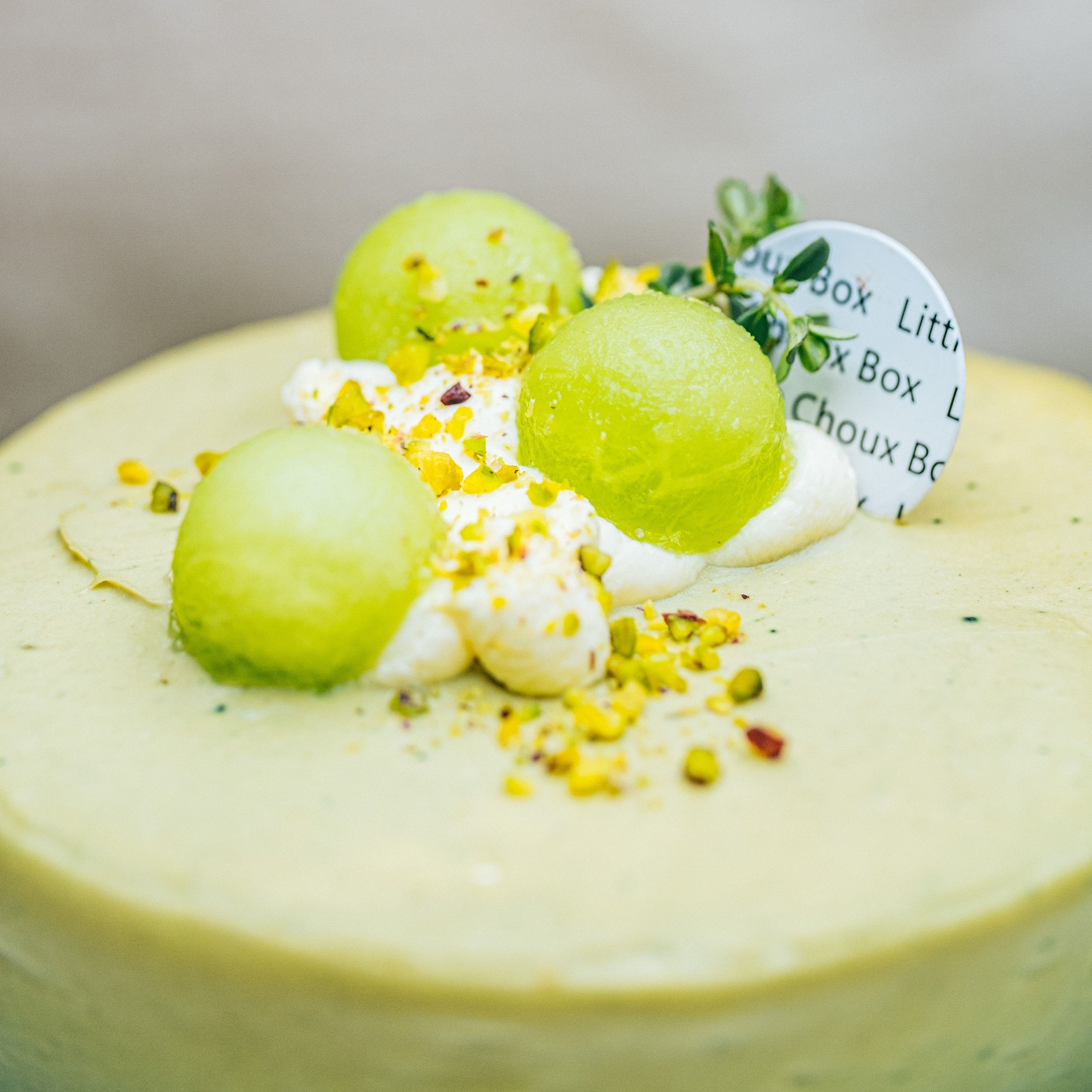 Pistachio Honeydew Cake