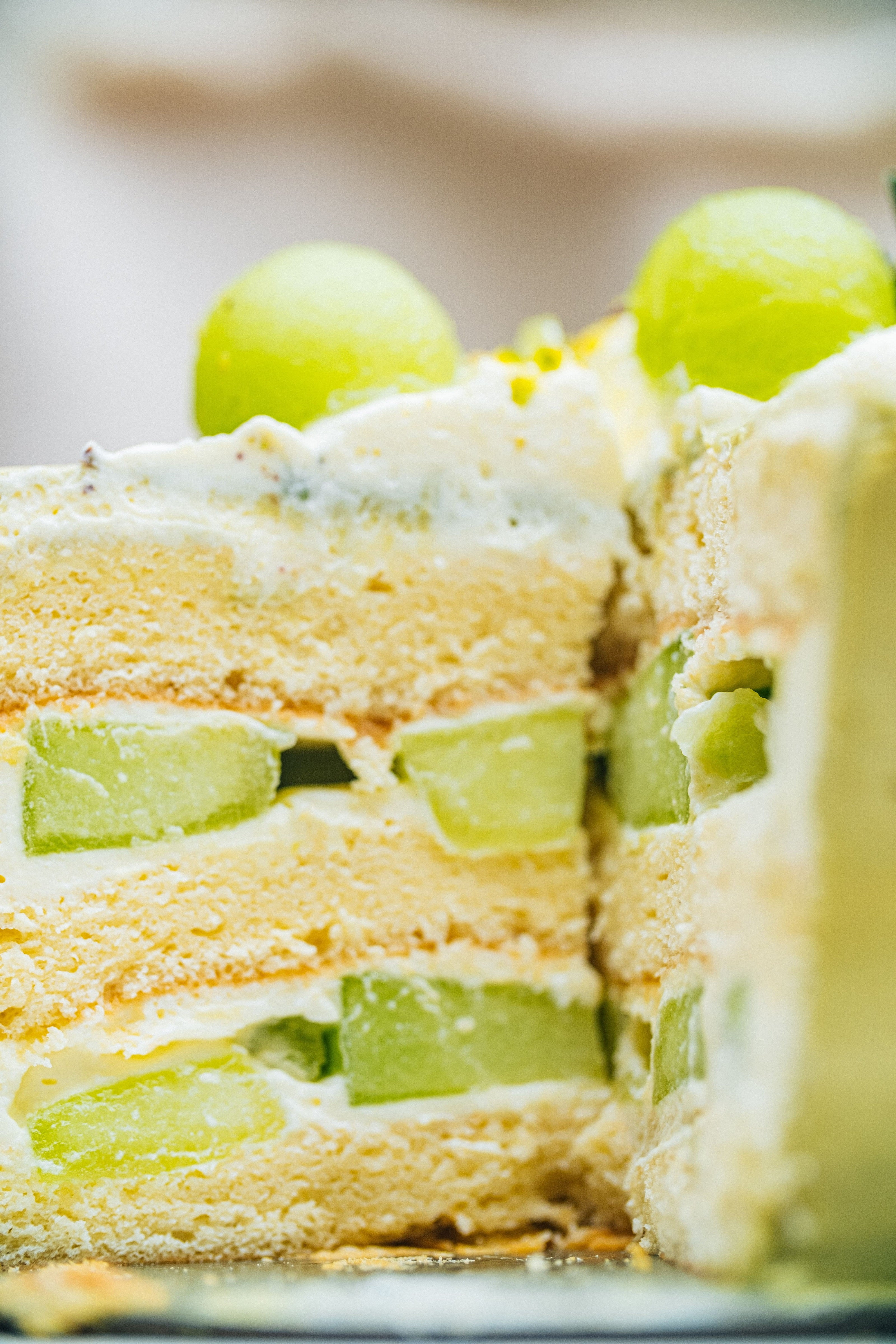 Pistachio Honeydew Cake