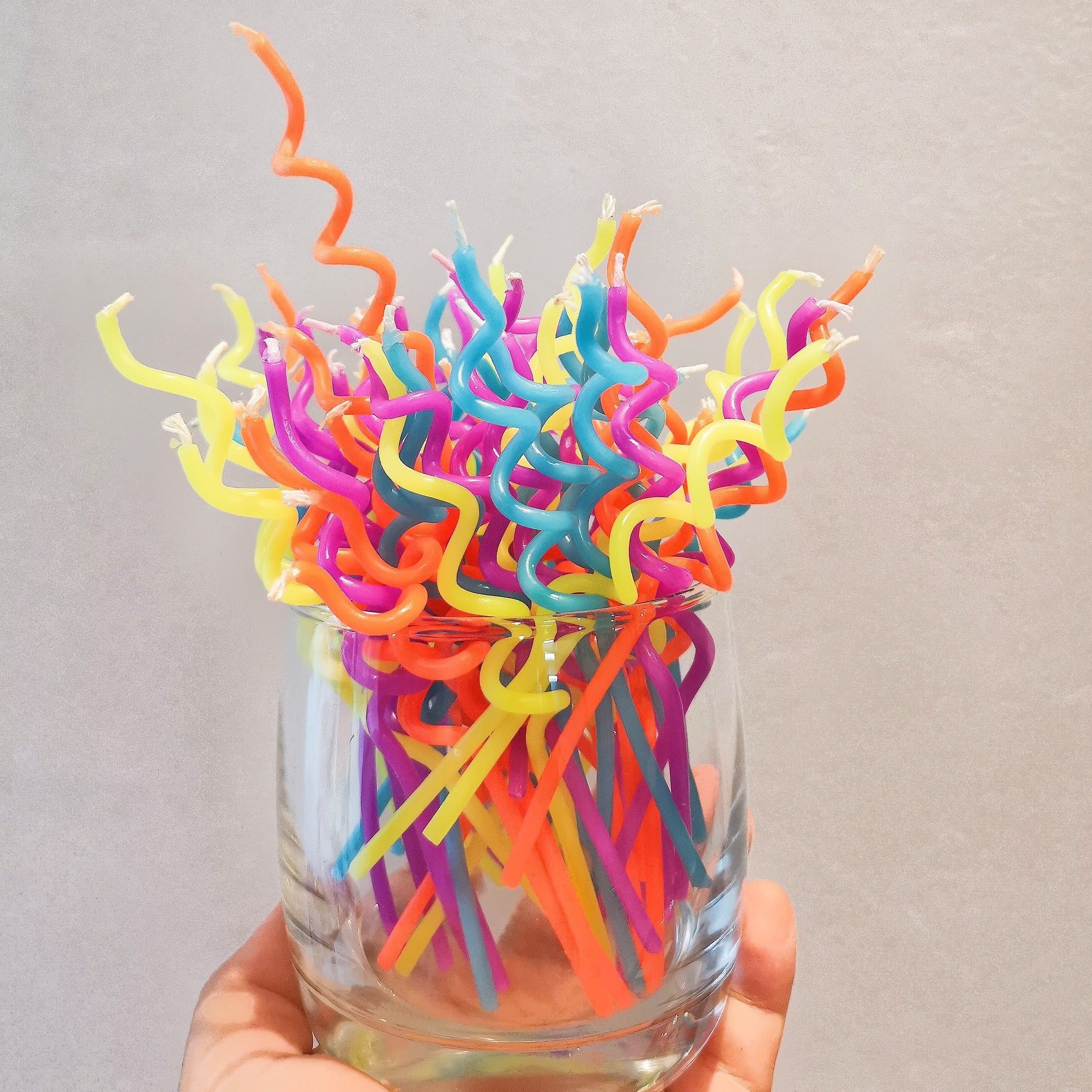Colourful Swirl Candle B / 1PC