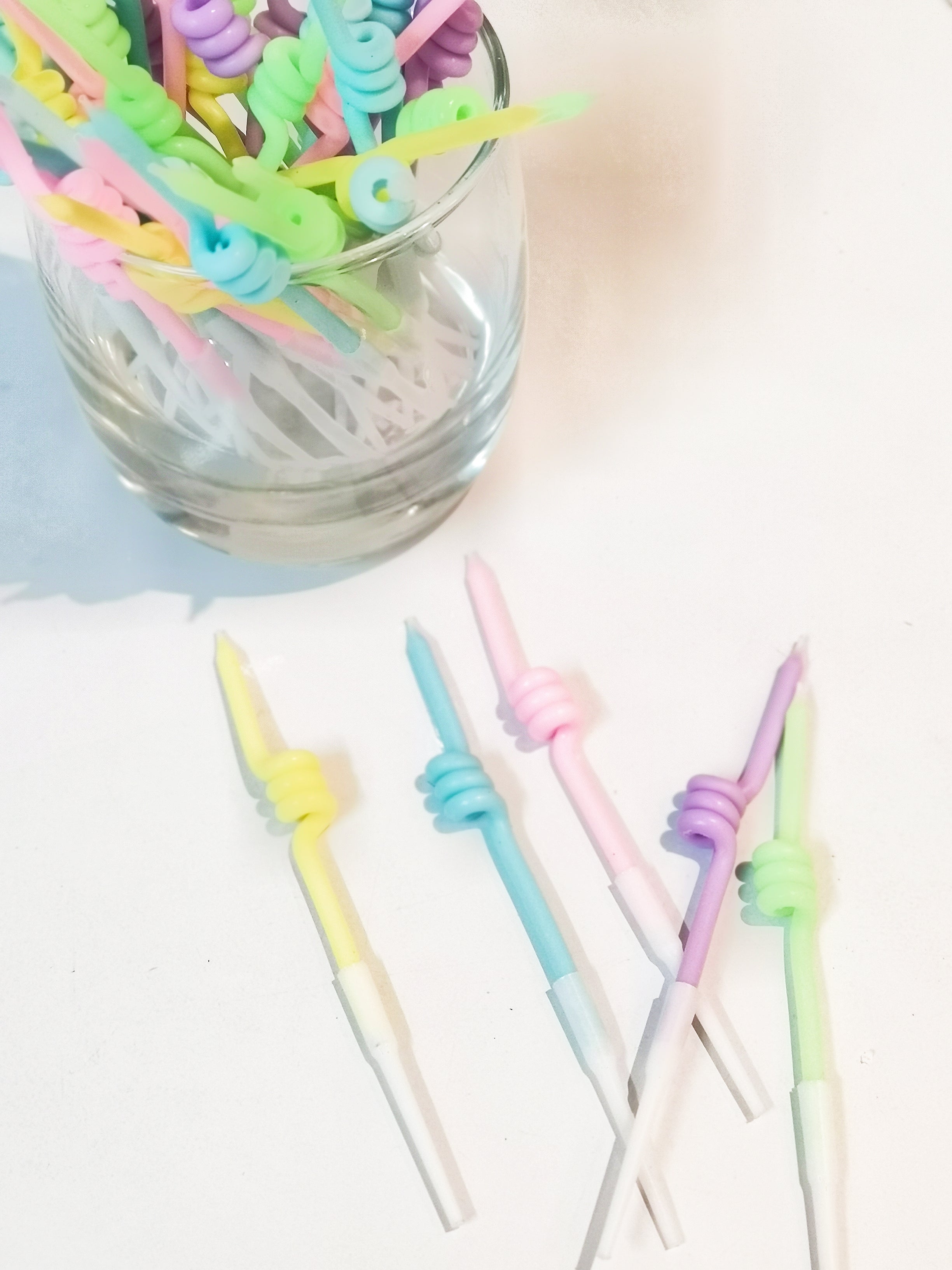 Colourful Swirl Candle C / 1PC