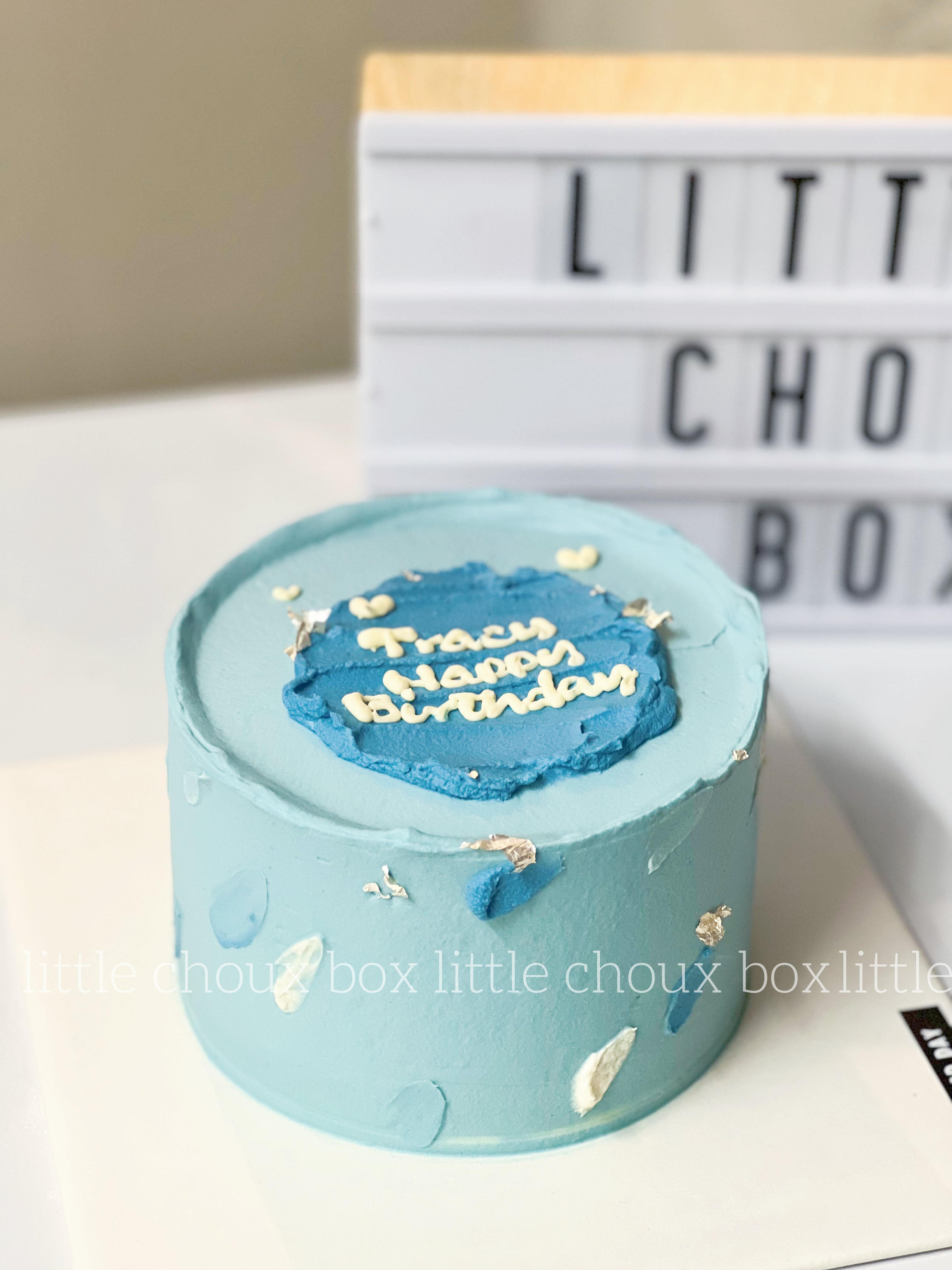 Blue White Cake
