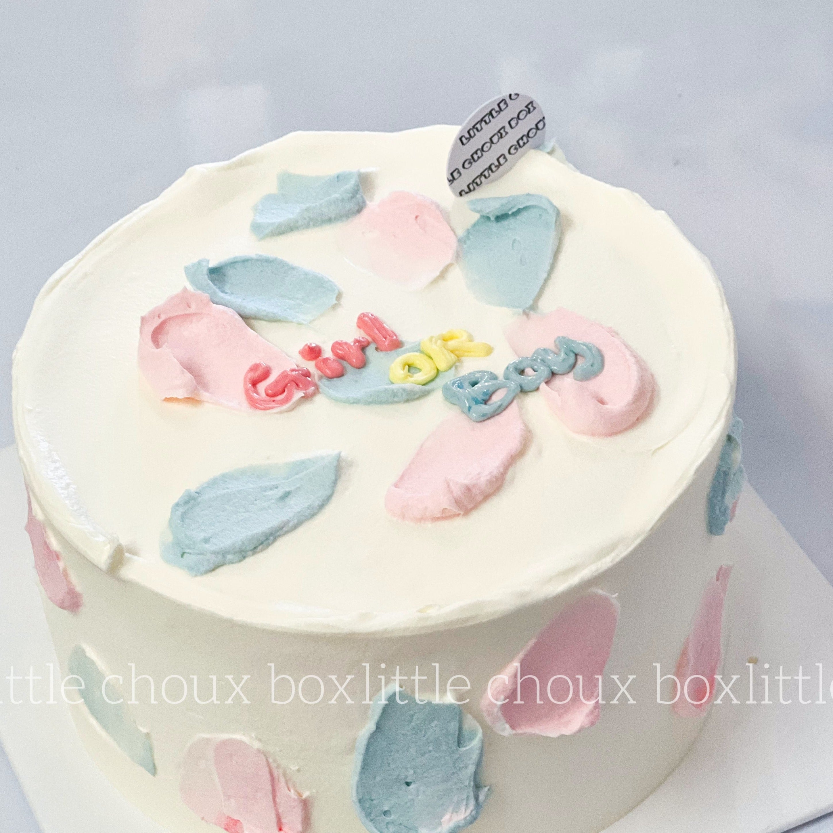 Girl or Boy Gender Reveal Cake