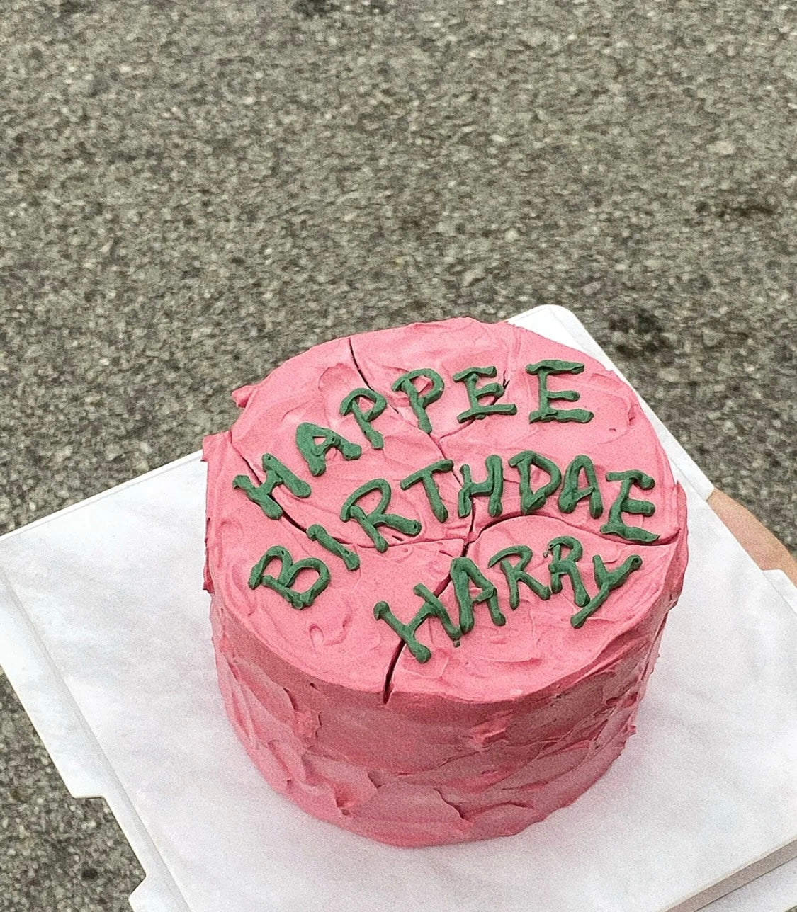 Happee Birthdae Harry Potter Cake