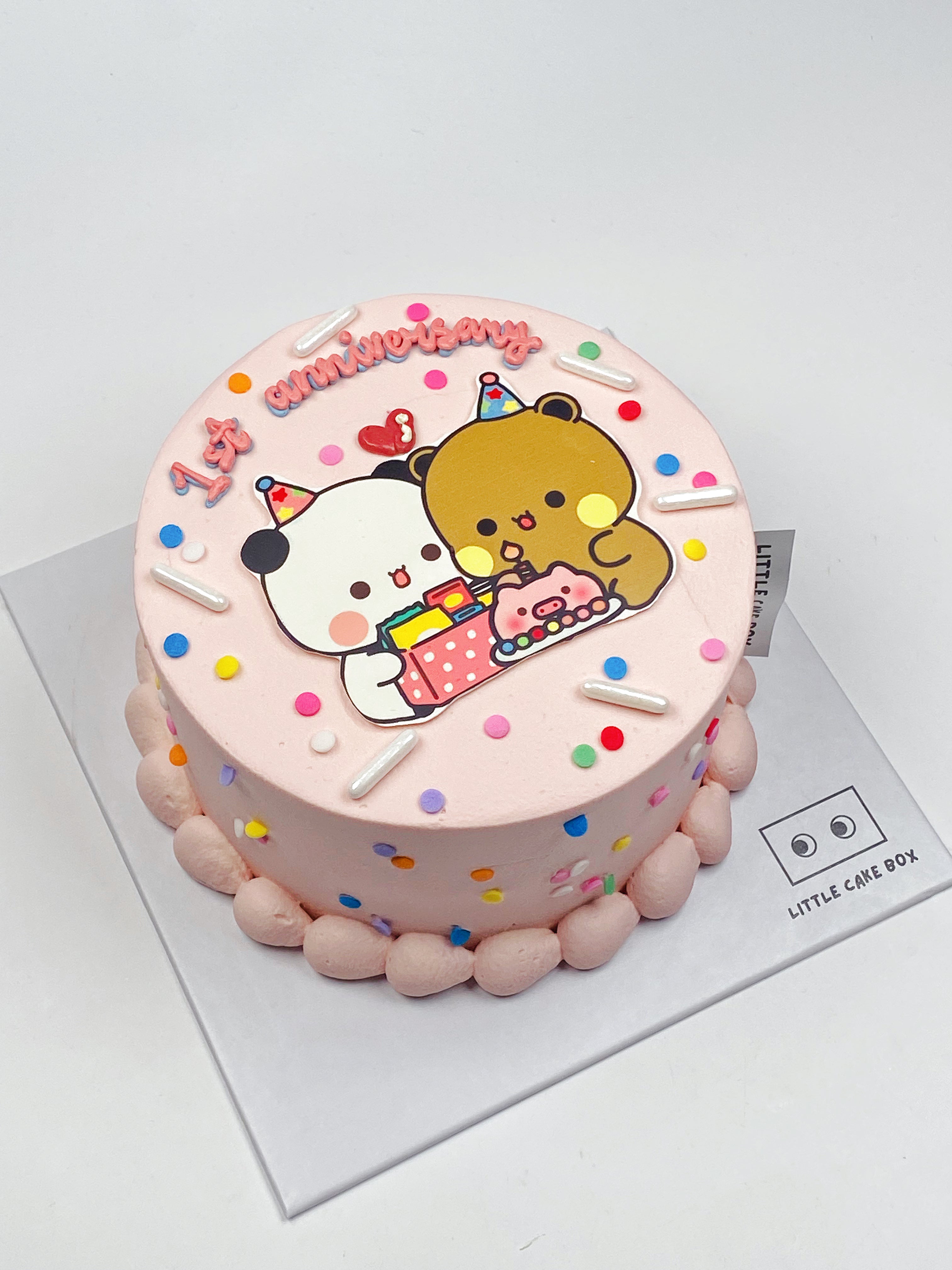 Cute Bear Couple Cake 布布和一二