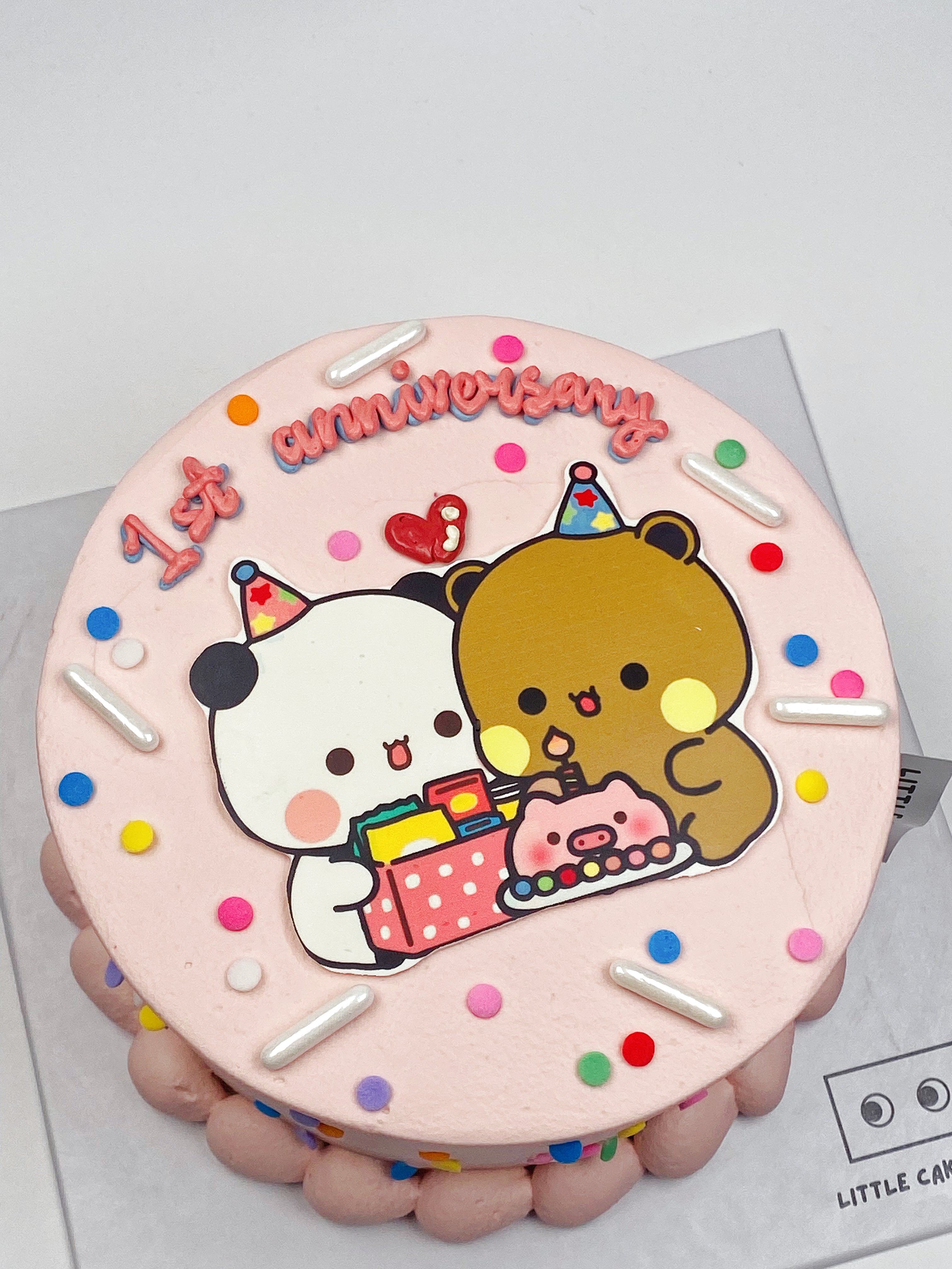 Cute Bear Couple Cake 布布和一二