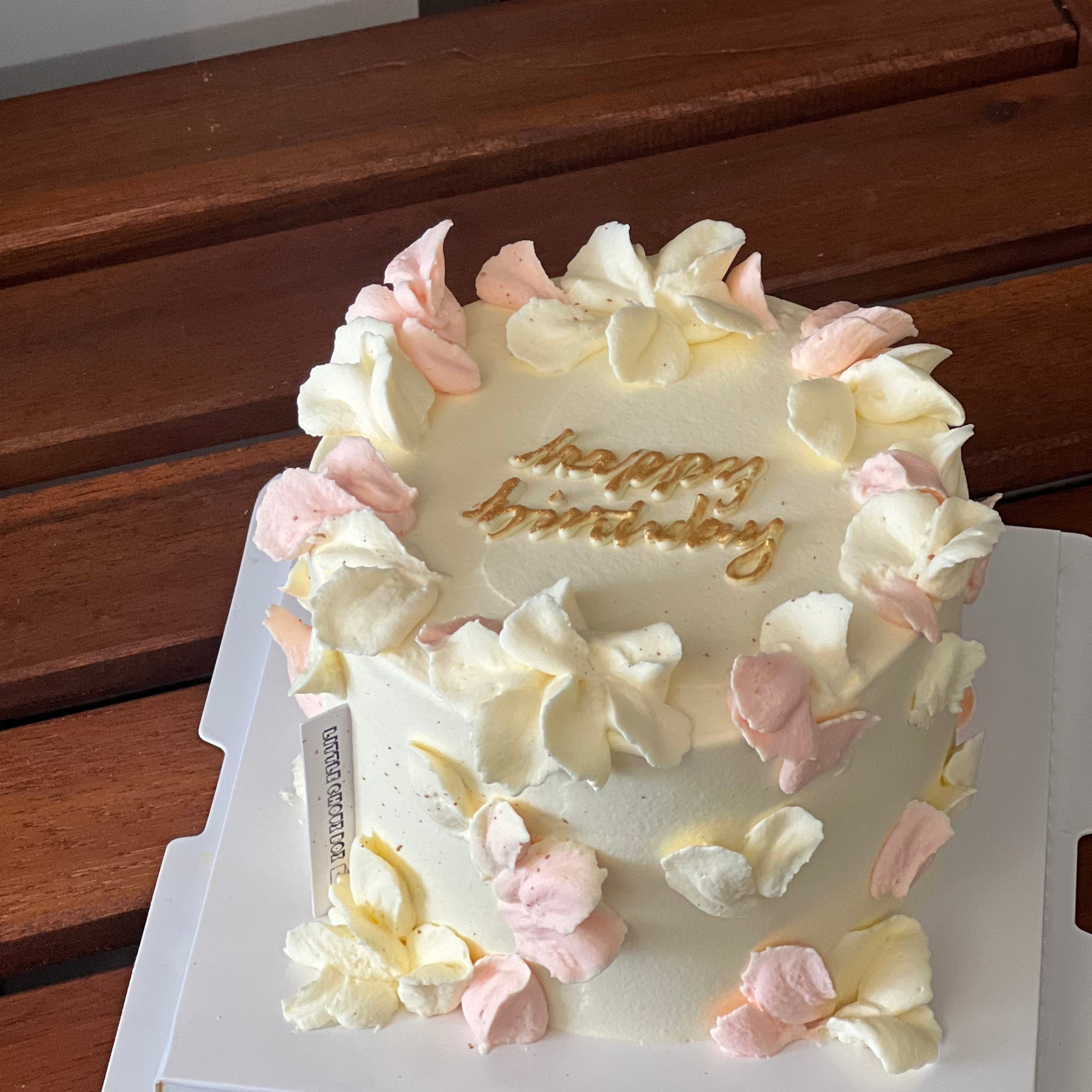 Floral Fresh Cream Flower Cake Little Cake Box